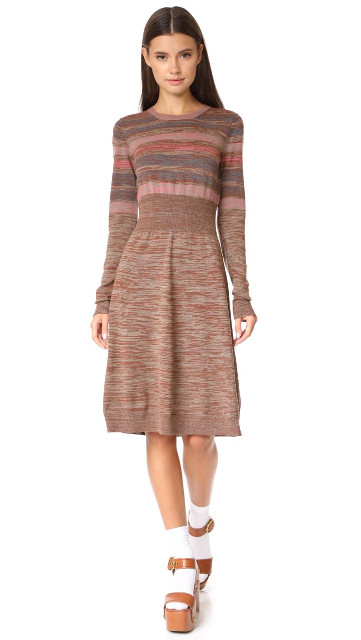 Marc Jacobs Multi Stripe Sweater Dress