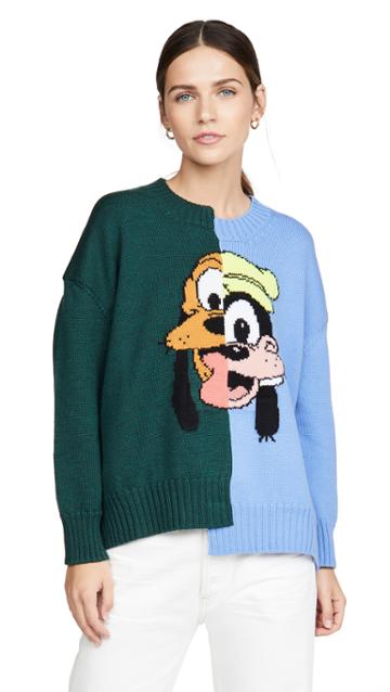 Monse Pluto And Goofy Split Sweater