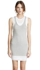 Alexanderwang T Layered Mixed Media Tank Dress