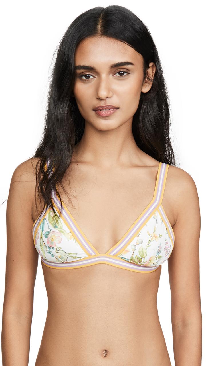 Zimmermann Zinnia Elastic Triangle Bikini Top