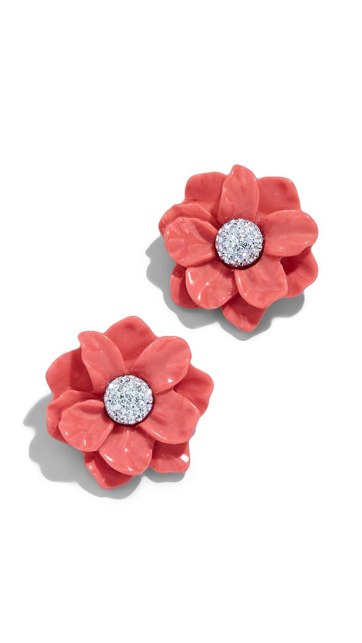 Lele Sadoughi Oversized Gardenia Stud Earrings