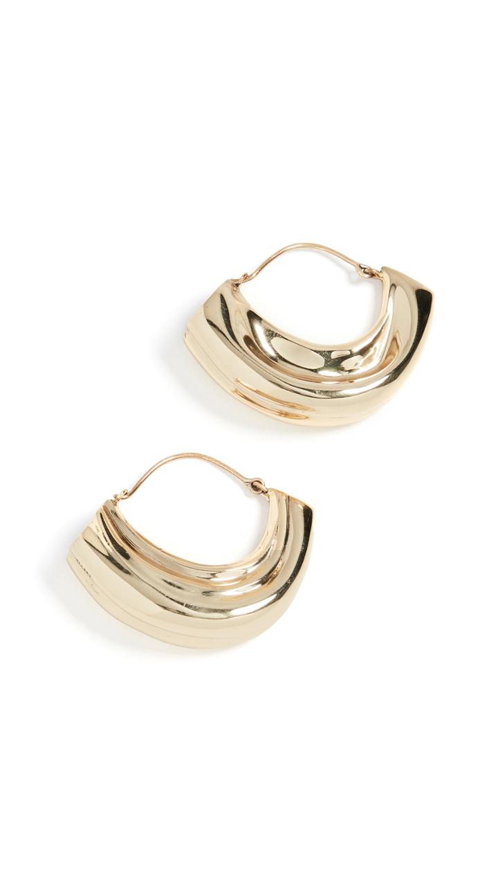 Ellery Arturo Textured Hoop Earrings