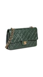 What Goes Around Comes Around Chanel Green Lambskin 2 55 10 Flap Bag 