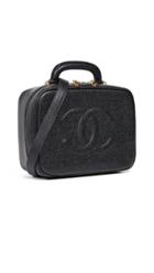 What Goes Around Comes Around Chanel Black Caviar Lunchbox Vanity