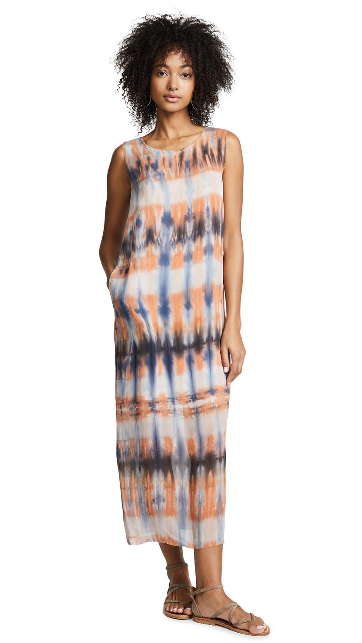 Raquel Allegra Gathered Slit Skirt
