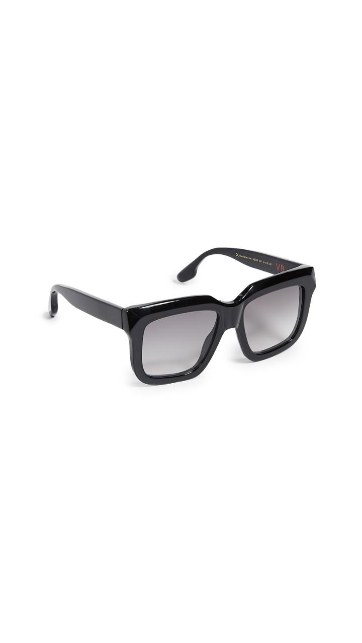 Victoria Beckham Large Bevelled Square Sunglasses