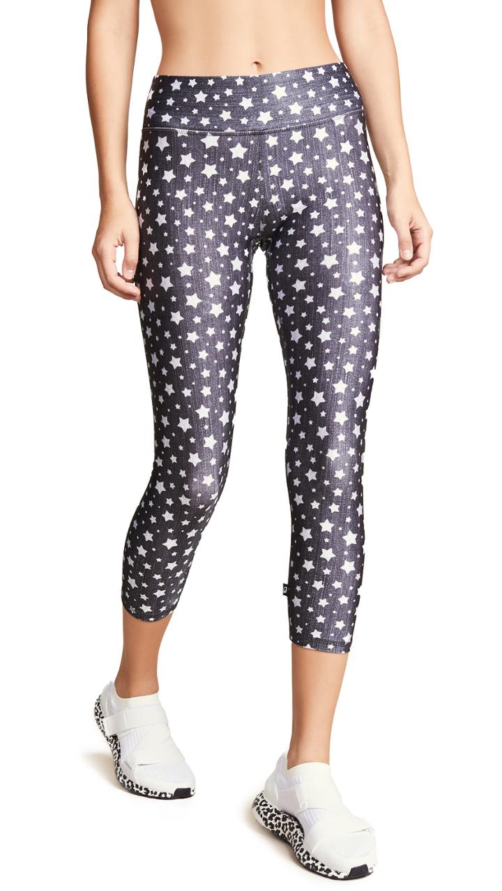 Terez Star Light Tall Band Capri Leggings