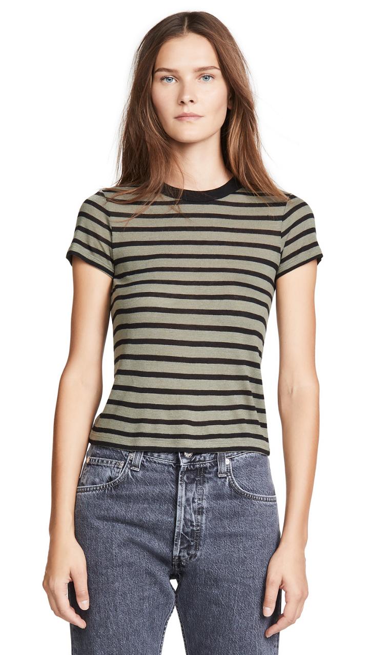 Alexanderwang T Striped Slub Boy Tee