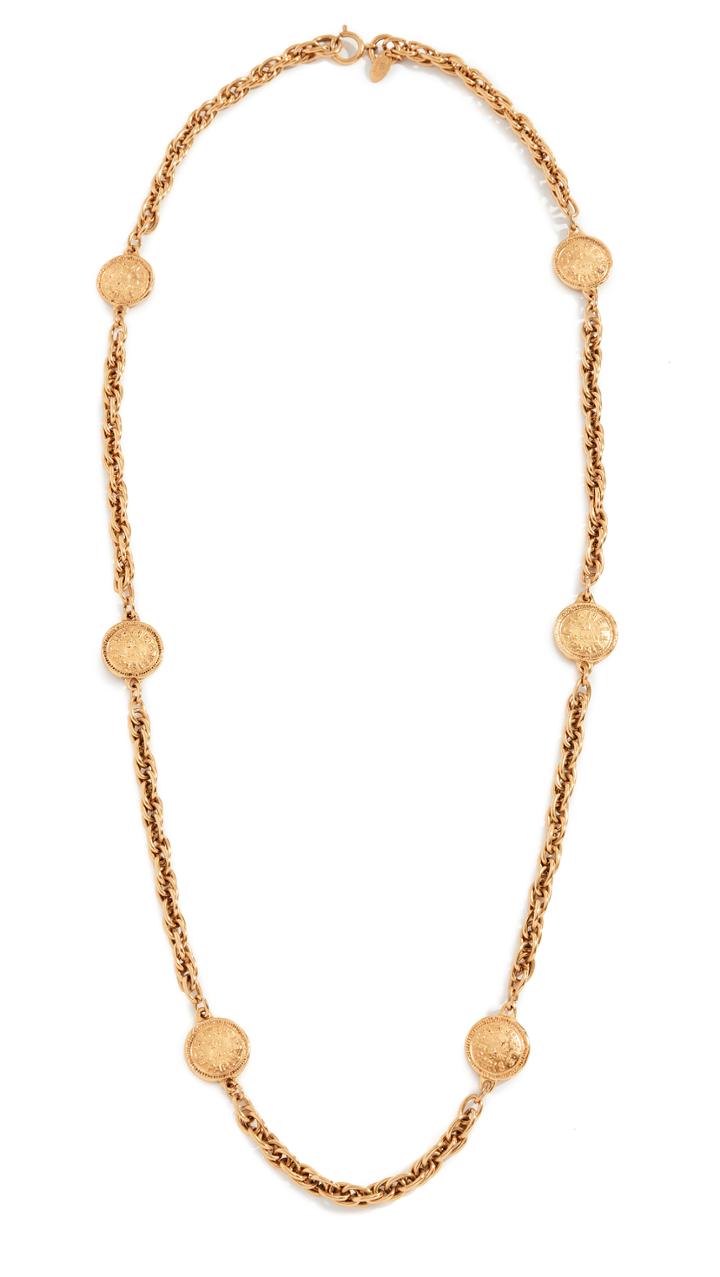 What Goes Around Comes Around Chanel Gold Cambon Necklace