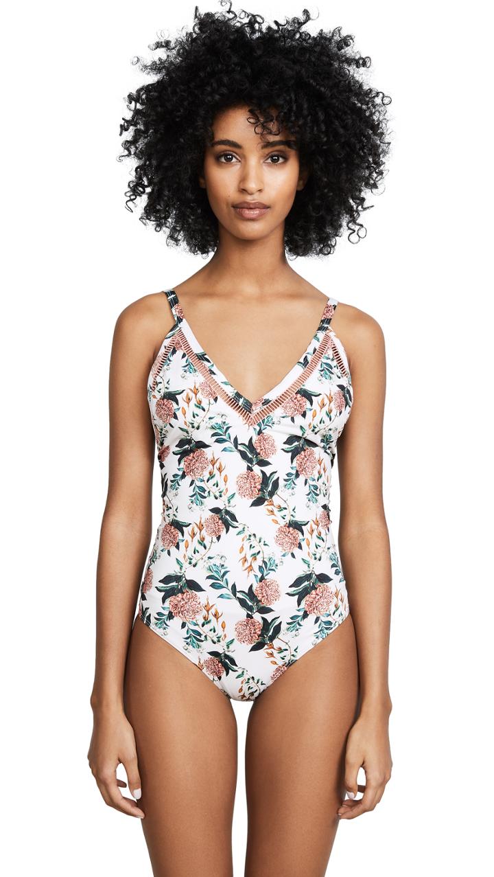 Beach Riot Aubrey Moroccan Bloom One Piece