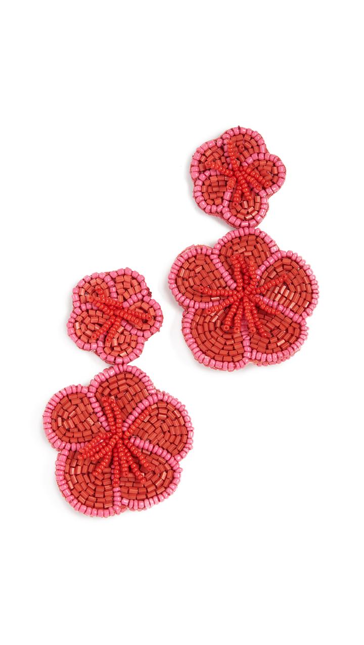 Baublebar Double Beaded Flower Earrings