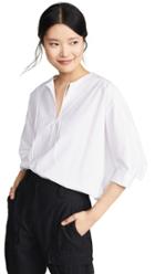 Jason Wu Grey Cotton Poplin Blouse