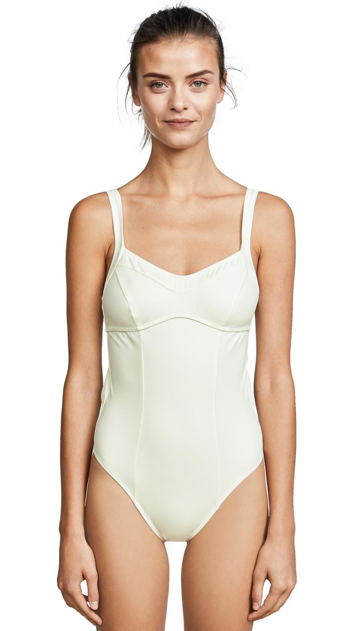 Solid Striped Swim Team Natasha One Piece