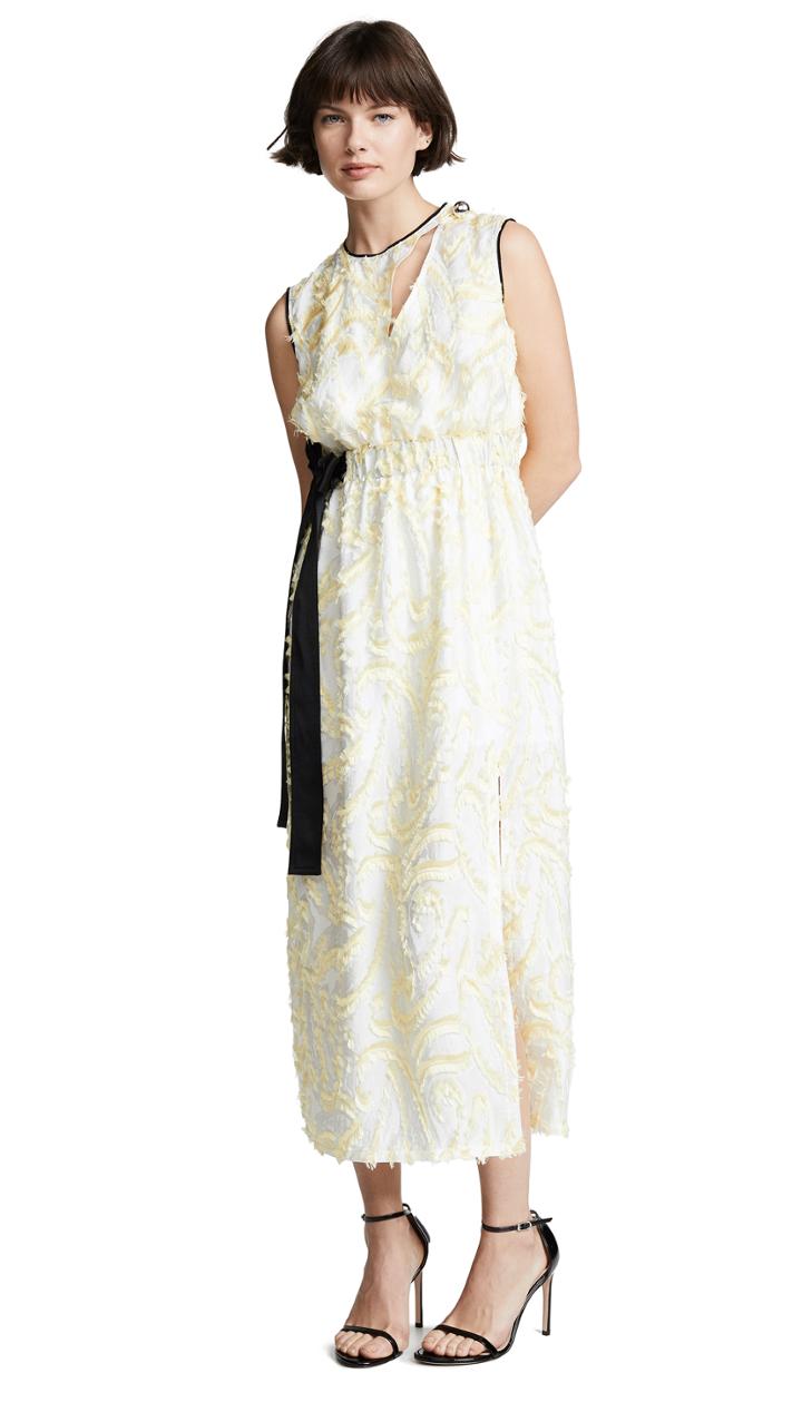 Yigal Azrouel Abstract Paisley Sleeveless Dress