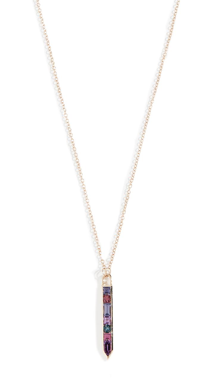 Jane Taylor 14k Vertical Arrow Necklace