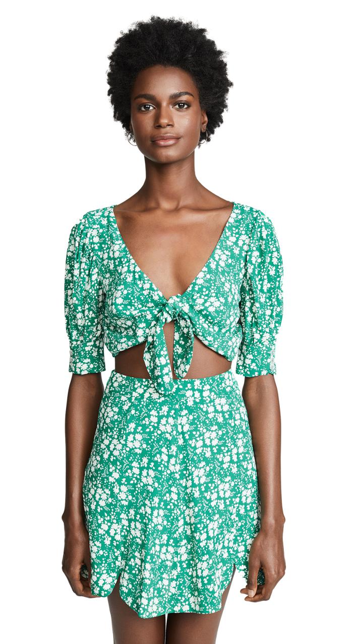 For Love Lemons Zamira Floral Crop Top