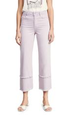 Ei8htdreams Kate Wide Crop Frayed Jeans