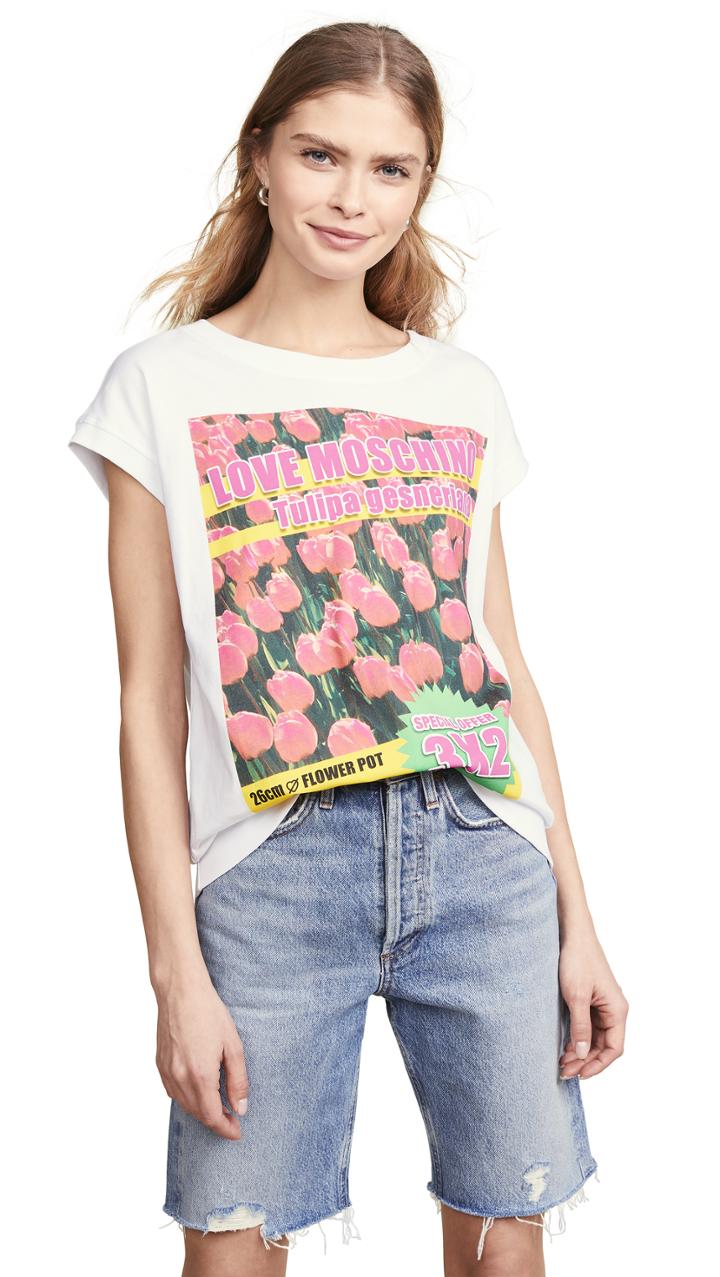 Moschino Love Moschino Tulips Tee