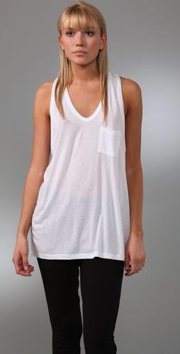 T By Alexander Wang Classic Tank With Pocket