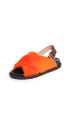 Marni Shearling Fussbett Sandals