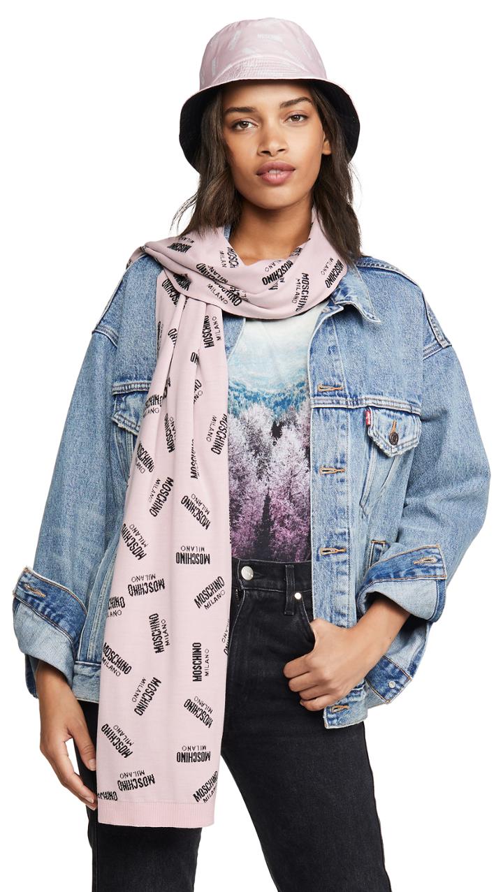 Moschino Logo Scarf