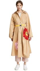 Marianna Senchina Flower Trench Coat