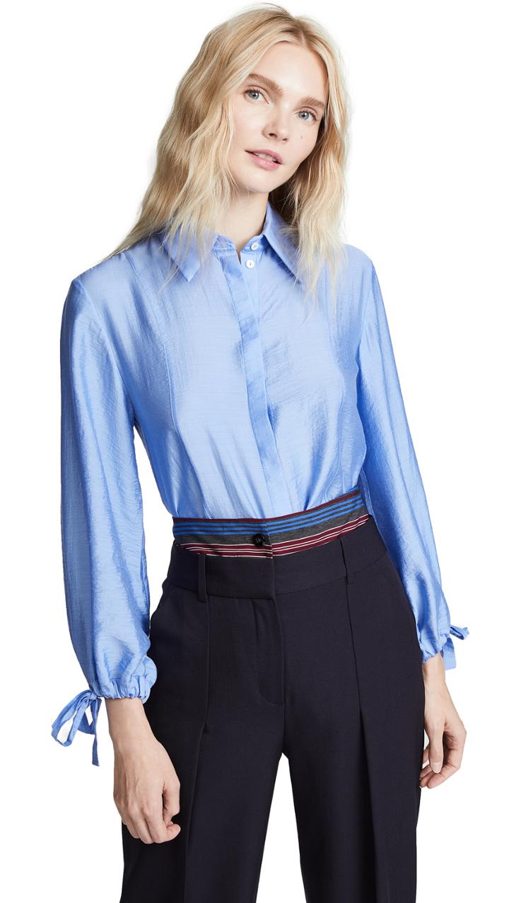 Victoria Victoria Beckham Tie Cuff Shirt