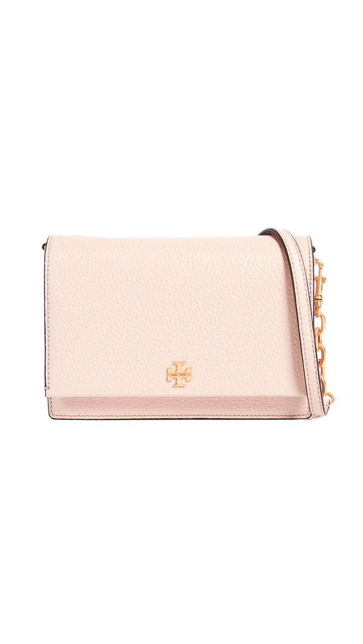 Tory Burch Georgia Pebbled Leather Cross Body Bag