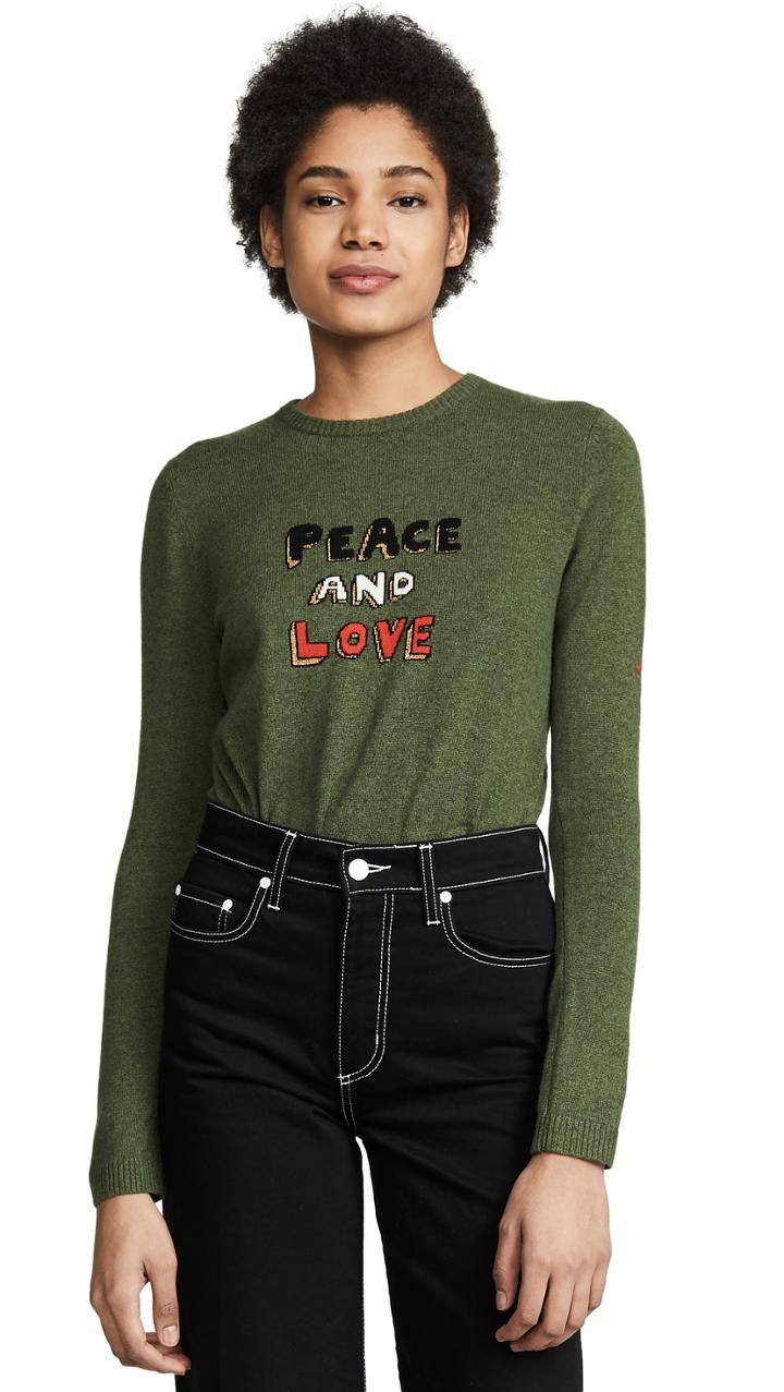 Bella Freud Peace And Love Sweater