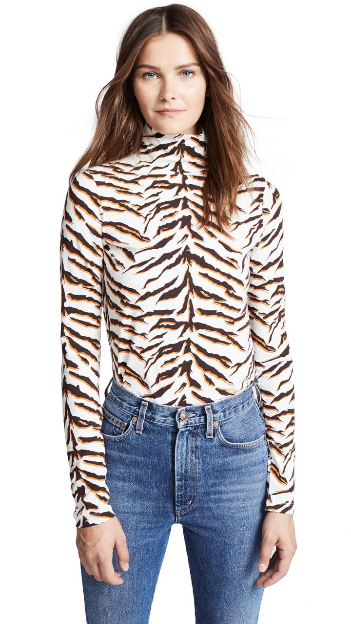 M I H Jeans Bay Garnett Tiger Turtleneck