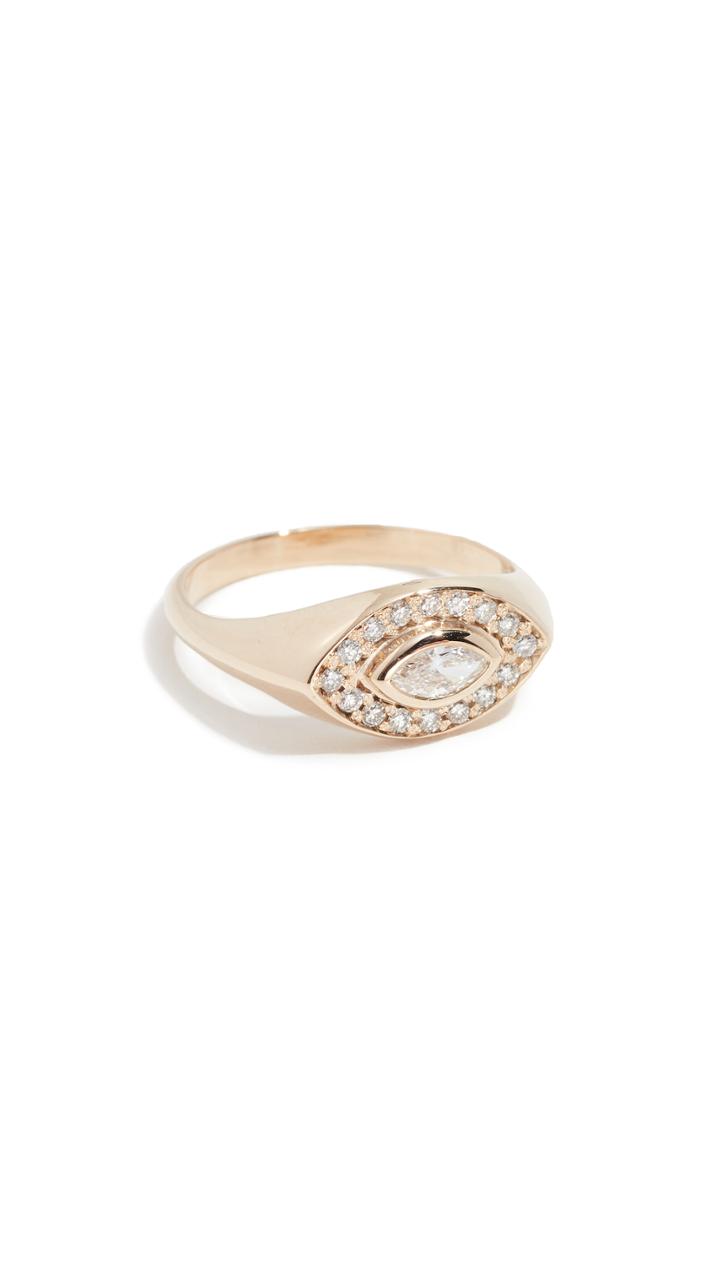 Zoe Chicco 14k Marquis Signet Ring