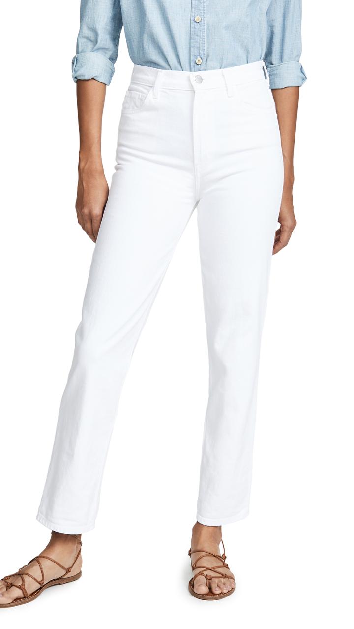J Brand Jules High Rise Straight Jeans