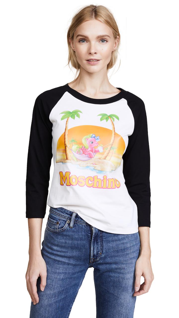 Moschino My Little Pony Beach Baseball Tee