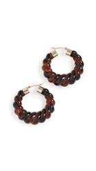 Loeffler Randall Janis Resin Hoop Earrings