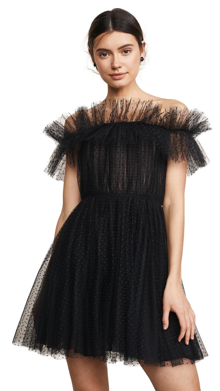 Giambattista Valli Off Shoulder Mini Dress