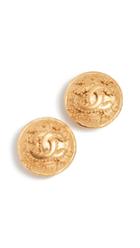 What Goes Around Comes Around Chanel Grapevine Round Cc Earrings