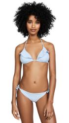 Shoshanna Marine Stripe Bikini Top