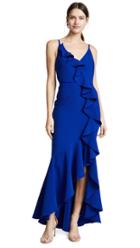 Marchesa Notte Sleeveless Crepe Gown