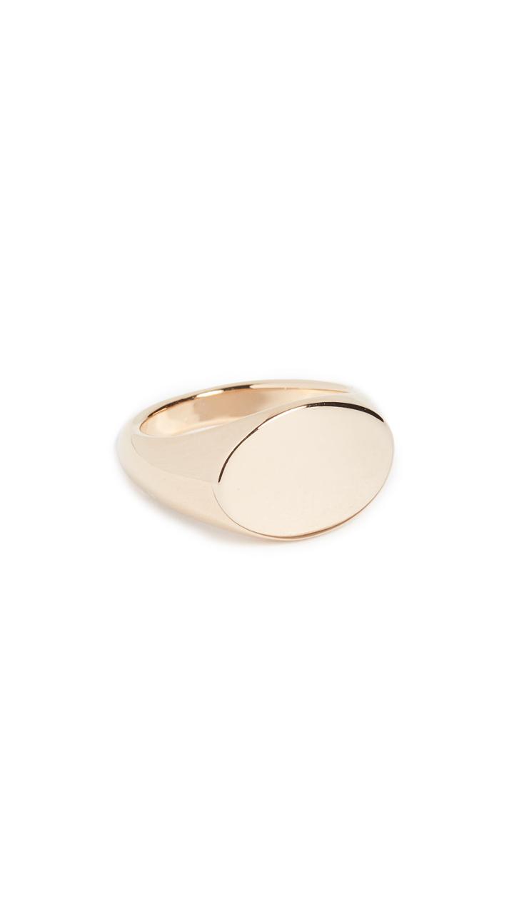Cloverpost Flat Signet Ring