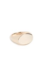 Cloverpost Flat Signet Ring