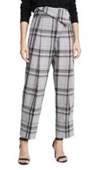 3 1 Phillip Lim Plaid Belted Overlap Trousers