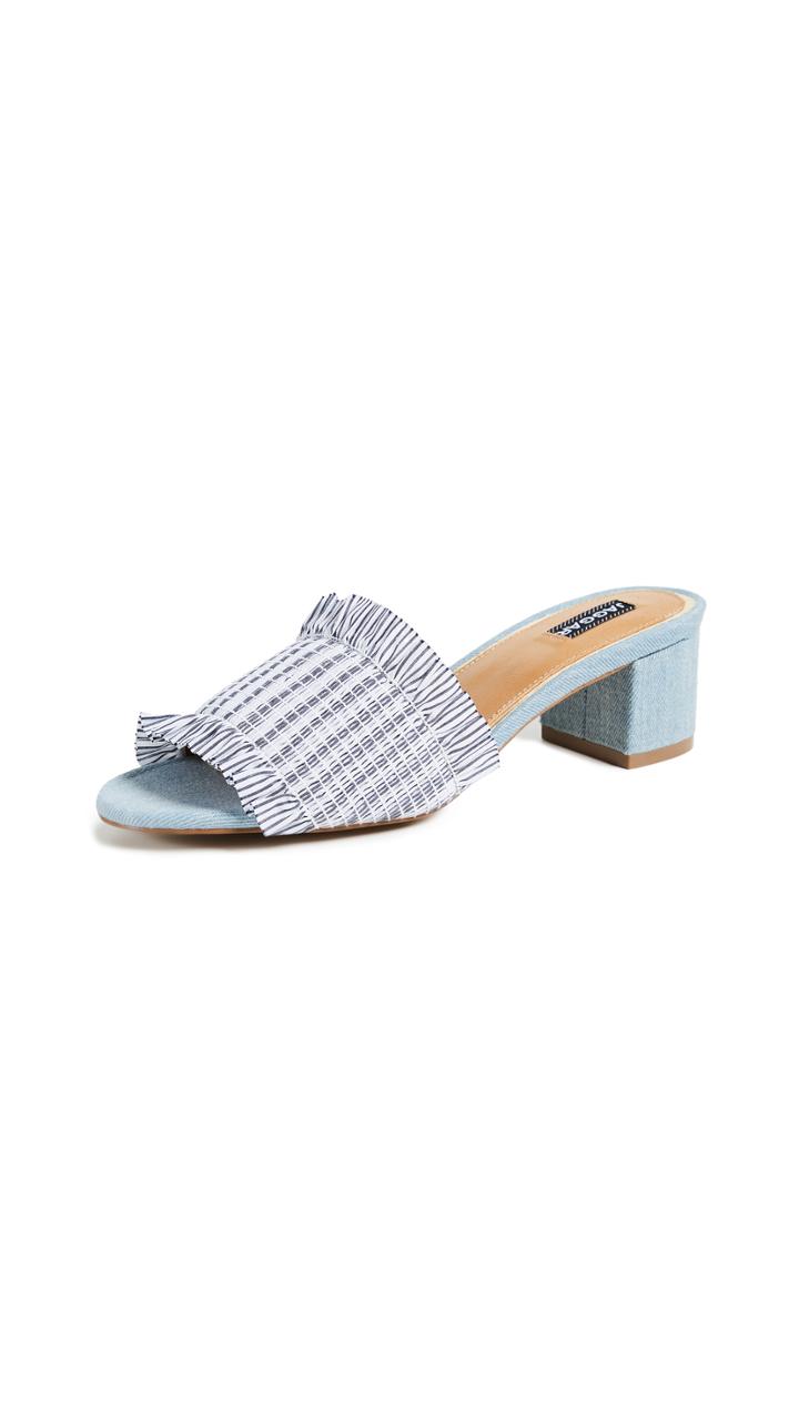Jaggar Stitched Block Heel Sandals