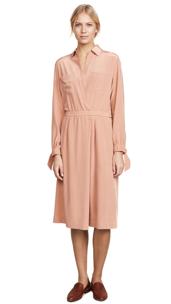 Vince Slit Back Shirtdress