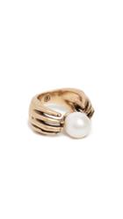 Tory Burch Pearl And Hand Ring