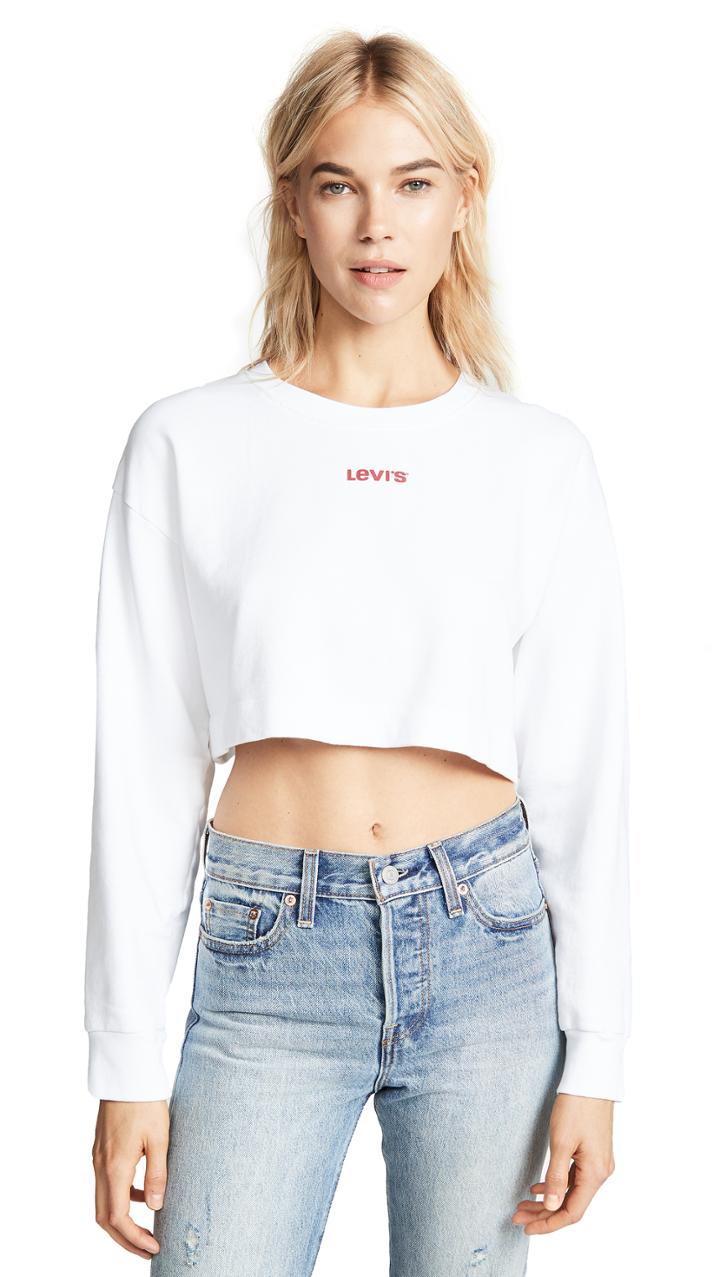 Levi S Cropped Logo Sweatshirt
