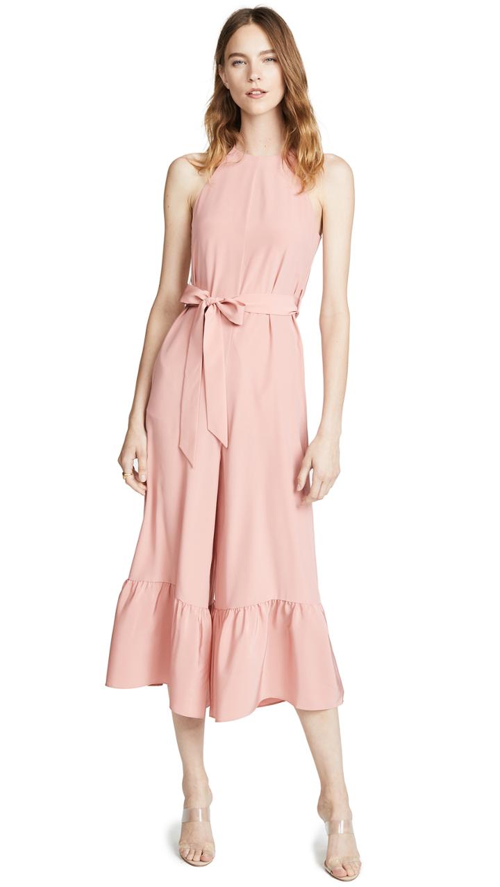Tibi Ruffled Halter Jumpsuit