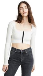 Ksubi Bolt Long Sleeve Crop Top