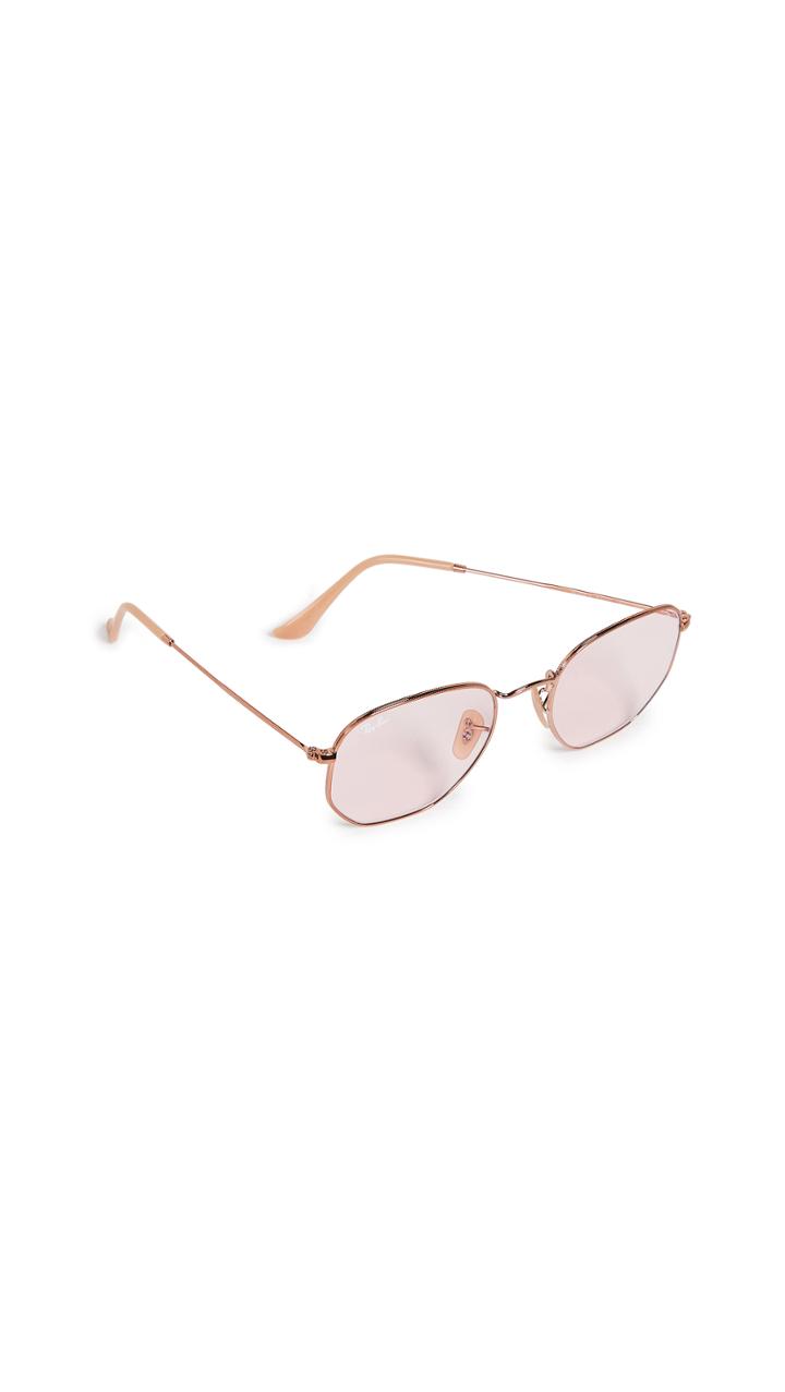 Ray Ban Rb3548n Hexagonal Evolve Round Sunglasses