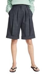 Tibi Pleated Shorts