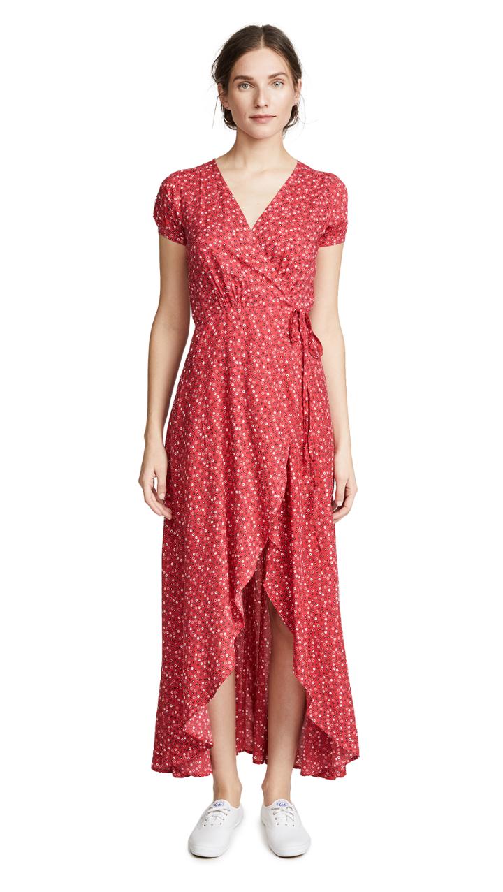One By Auguste One By Daphne Easy Days Wrap Maxi Dress